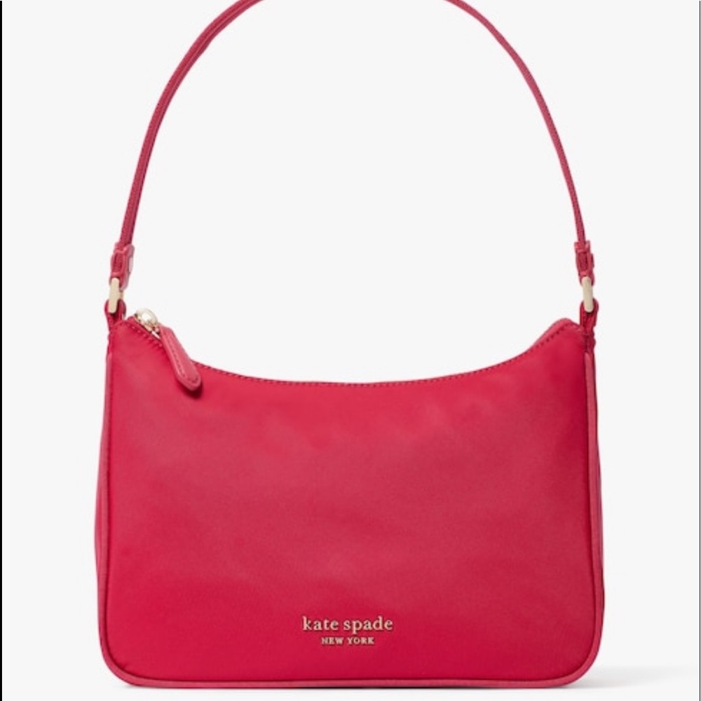 Sam the little better nylon shoulder Kate spade bag pink NWT
